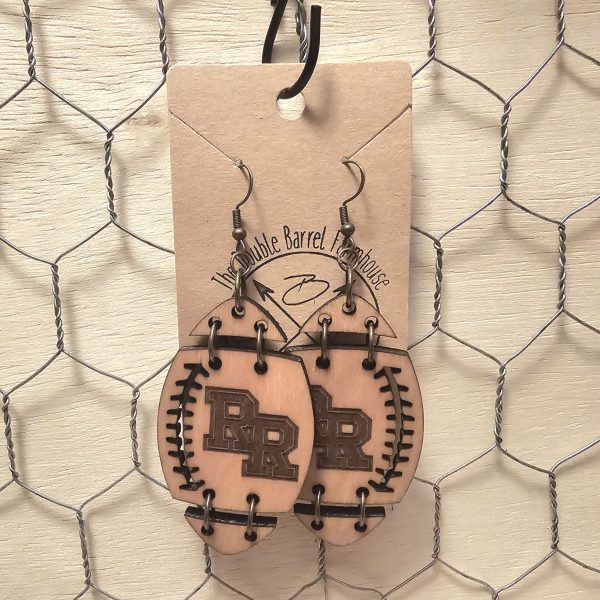 River Ridge Football Dangle Earrings