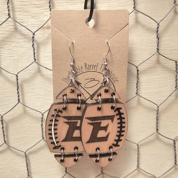 Etowah Football Dangle Earrings