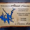Almost Heaven Rental Cabin Live Edge Sign