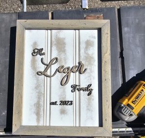Leger Family Sign