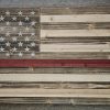 Torched Cedar/Raw Thin Red Line American Flag