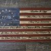 Torched Cedar Red/Raw/Blue 1776 Regan Flag