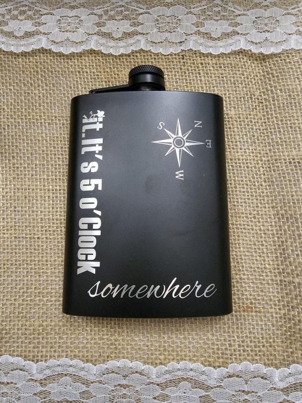 F It 5 OClock Somewhere Flask