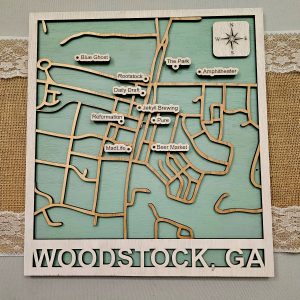 Downtown Woodstock Custom Map