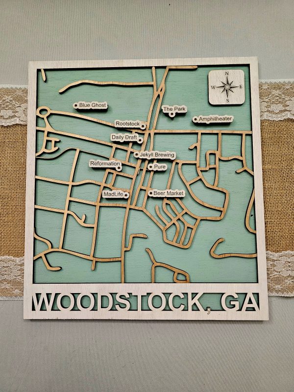 Downtown Woodstock Custom Map